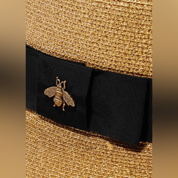 GUCCI SMALL
Grosgrain-trimmed glittered straw hat - Picture 4 of 7